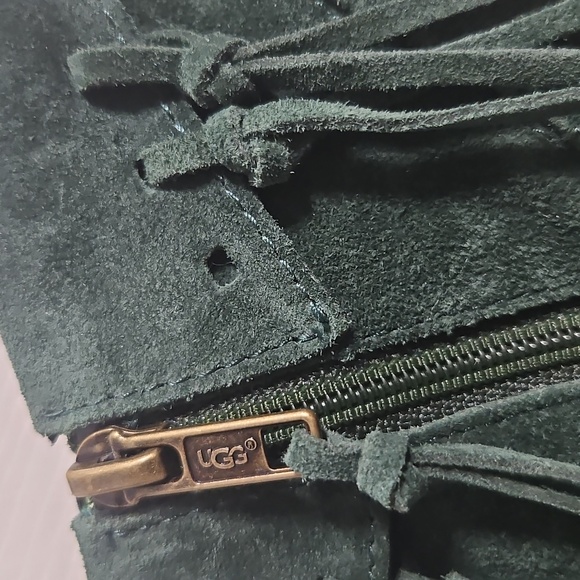 UGG Shenandoah Suede Moccasin Fringe Ankle Booties 8.5 - Picture 2 of 9